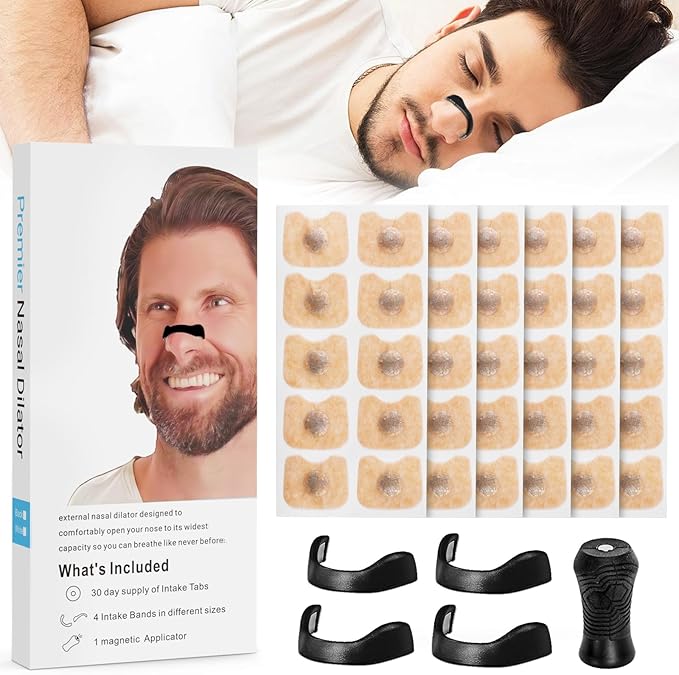 Magnetic Nose Strips Anti-Snoring Nasal Strips for Better Breathing